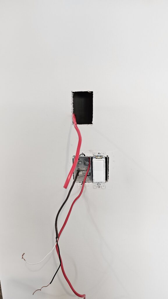 Thermostat installation for fireplace