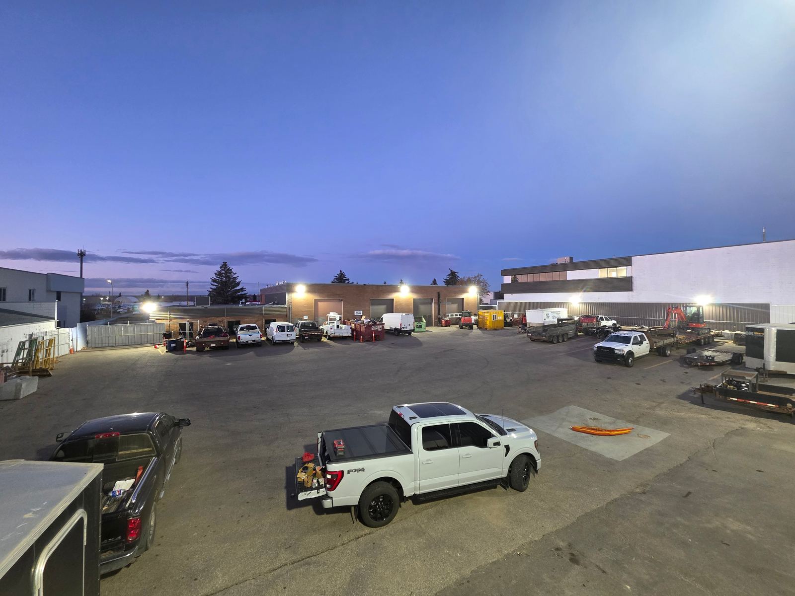 Exterior yard lighting installed for full perimeter coverage
