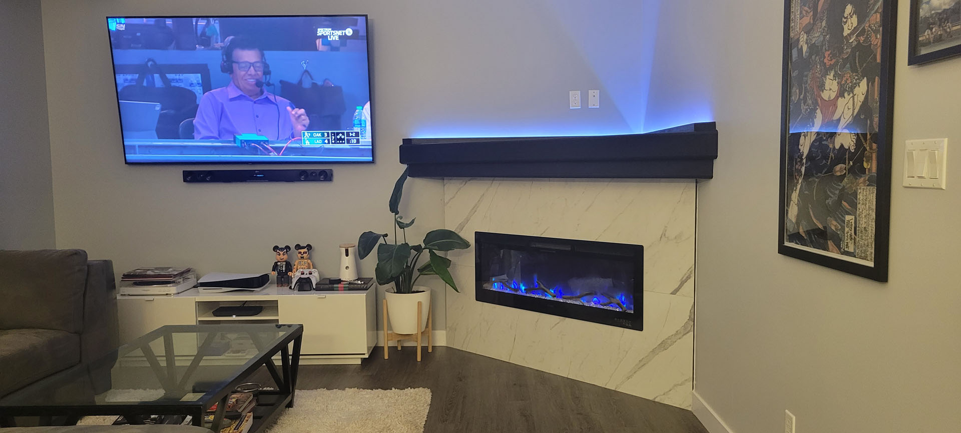 Electric Fireplace Install